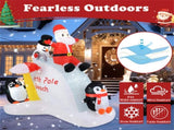6 Feet Penguins and Santa Decoration 91721831