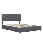ZUN Full Upholstered Platform Bed with Lifting Storage, Full Size Bed Frame with Storage and Tufted W1670P147576