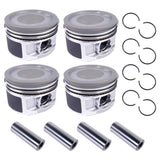 4pcs Engine Piston Rings Set Replacement for Toyota 4Runner T100 Tacoma 2.7L 3RZFE 1994-2004 27000285