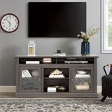 ZUN Contemporary TV Media Stand Modern Entertainment Console for TV Up to 65" with Open and Closed W1758P147684