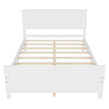 ZUN Wood Platform Bed Frame with Headboard, Mattress Foundation with Wood Slat Support, No Box Spring 28653168