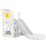 ZUN Toddler Climber and Slide Set 4 in 1, Kids Playground Climber Freestanding Slide Playset with PP304158AAE