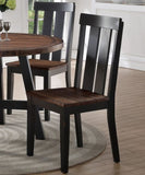 ZUN Natural Solid wood Dark Brown hues Set of 2 Chairs Dining Room Seatings Chair HSESF00F1571