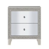 Champagne 2-Drawer Nightstand B062P181340