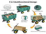 3-in-1 Oversized Steel Garden , 880lbs Pullable Mesh Metal Garden, All-Terrain Utility 63029930