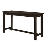 4pc Counter Height Dining Set Espresso Finish Counter Height Table w Drawer Built-in USB Ports Power B011P151855