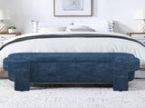 Linen Fabric Upholstered Bench with Large Storage Space for the Living Room, Entryway and W487P271397