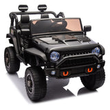 ZUN 24V Two-Seater Kids Ride On Truck Car W/Parents Control,200w*2,Seat width 20.28in,Four-wheel W1396P230271