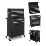 Tool Chest, 8-Drawer Rolling Tool Storage Cabinet with 2 in 1 Detachable Top Tool Box, Liner, W2660P272882
