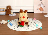 Kids Ride-On Rocking Horse Toy with Lullaby Song,Moose Rocking Toy with Hand Puppets and Safety Belt 43804255