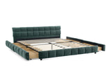 Queen Size Upholstered Bed ,comfortable upholstered bed frame, Chenille fabric, with headboard and W487P235285
