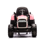 ZUN Ride on Tractor with Trailer,12V Battery Powered Electric Tractor Toy w/Remote Control,electric car W1396104248