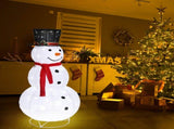 60*60*120cm 30.00V 3.60W Snowman Snow Fleece Garden Snowman Decoration White 04827408