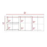 Yuma 150" Wall Cabinet, Two Close Cabinets, Two Open Shelves B128P148995