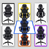 Video Game Chairs for Adults, PU Leather Gaming Chair with Footrest, 360&degSwivel Adjustable Lumbar 14800576
