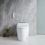 ZUN Smart Toilet with Bidet Built in, Smart Bidet Toilet Seat with AUTO Open&Close and Remote Control, 10659256