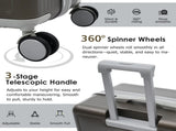 Luggage Set 3 Piece, Lightweight Durable ABS Suitcases with Spinner Wheels and TSA Lock, Carry-on & 23497662