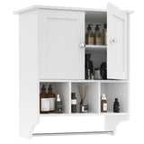 ZUN Medicines, Space Saving Wall with 2 Doors and Adjustable Towel Rack Shelves, Storage 61233346