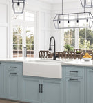 ZUN Inch White Farmhouse Sink Deep Apron Sink Undermount Farmhouse Kitchen Sink Single Farm Sink W928123621