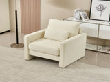 Modern Accent Chair, Chenille Upholstery Armchair - Modern Style, Solid Wood Frame - Ideal for W1765P172322