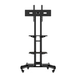 ZUN Universal Swivel TV Stand for 32–80 inch TVs, Height Adjustable Table Top TV Stand Mount with Tilt, 85432527