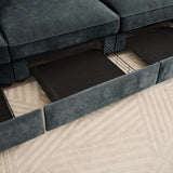 Sofa LSF Velvet-Grey W3041P293499