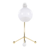 Eileen Contemporary Task Lamp in Gold Metal and White Plastic Shade by LumiSource B202P224188
