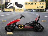 Red Kids Pedal Go Kart Swing Axle & Shock-Absorbing Wheels, Promote Kids Physical Exercise While 44398318