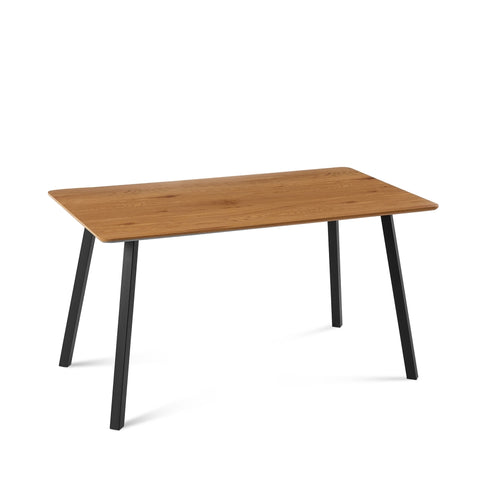 ZUN Modern Design Rectangle MDF Restaurant Wooden Dining Table With Metal Frame W1516P194976