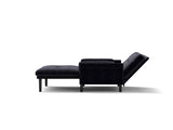 Grey 2 seater sofa sleeper with recline fuction W570P195340