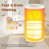 20L Hot Towel Warmer Bucket with LCD Display - Real-Time Temp/Time, 30/60/90-Min Heating 0.5-24H 04048620
