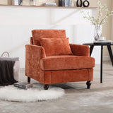 COOLMORE Wood Frame Armchair, Modern Accent Chair Lounge Chair for Living Room,Tufted Club Chair, W395P151909