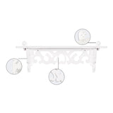 Set of 3 Floating Wall Shelves Bookshelf Display Wall Shelf Storage Rack 30401635