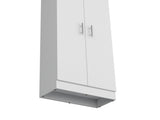 Pantry Cabinet 67" H, 5 Internal Shelves, Two Doors, White B097P167451
