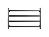 22.5" Black Heated Rack for Bathroom,Wall Mounted with Intelligent Touch Screen Timer, 4-Bar 72478730