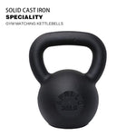 ZUN 35LBS Solid Cast Iron Kettlebells Ideal for Strength Training, Building Muscles 33245195