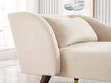 Modern Chaise Lounge Chair Velvet Upholstery W1097124938