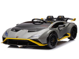 Lamborghini Huracan Sto 24V Kids Electric Ride-On Drift Car Speeds 1.86-5.59 MPH, Ages 3-8, Foam W1578P210768
