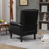 COOLMORE Wood Frame Armchair, Modern Accent Chair Lounge Chair with Sturdy Wood Legs for Living Room W395109979
