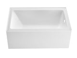CONDRIS OPAL 60" x 32" Alcove Bathtub Acrylic Soaking Tub with Integral Apron, Right Drain, T5923P494321