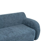 U_Style 81.5" Minimalist Compression Sofa, Curved Design, 3-Seater Casual Sofa for Living Rooms, N711P192002C