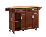 Mobile Kitchen Island Cart With 2 drawers W1820138610