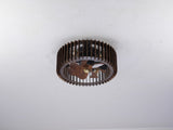 20" Modern Flush Mount Fan Light,Ceiling Fans with Lights and Remote Control, 6 W3596P462041