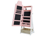Pink rabbit-themed MDF cabinet with spray paint finish, 1 door and 1 drawer, children's jewelry and 66774399