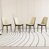 A set of 4 dining chair, modern style chair made of high-quality PU Leather fabric with thick soft W2189P166088
