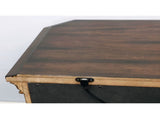 Wooden Nightstand with USB Charger in Espresso Finish B016P251583