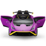 ZUN 12V Battery Powered Ride On Car for Kids, Licensed Lamborghini, Remote Control Toy Vehicle with W2181P160393