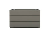 Alice-36F-102,Floor cabinet WITHOUT basin, Gray color, With three drawers, Pre-assembled W1865107752