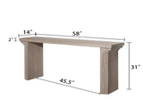 58in Modern Minimalist Wooden Console Table for Entryway, Living Room, and Hallway Versatile W2729P202561