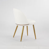 ZUN Hengming PU dining chair, metal leg without armrest, suitable for dining room, living room, W212P180126